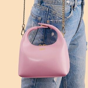 SINBONO Pink Vegan Leather Vienna Top Handle Crossbody Bag LIKE NEW